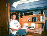 at dormitory... in my room